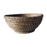 Bohemian wicker panière