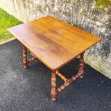 Antique Swiss table in solid walnut - 19th century