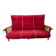 Wooden and velvet bench circa 1900