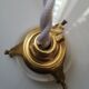 Suspension opaline smooth white tbe art deco 1940 Ø 24.5 cm TBE