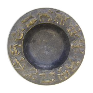 Cendrier en bronze les signes du