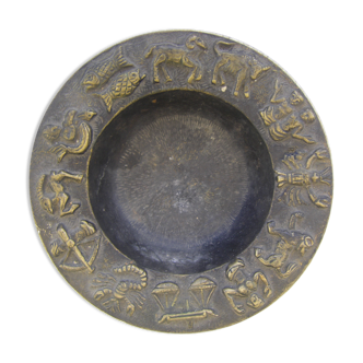 Bronze ashtray "the signs of the zodiac"