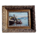 Oil on panel signed ED Géliot - 23 x 33 cm - boat in Brittany