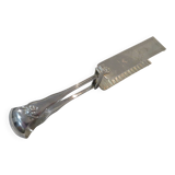 Silver-plated asparagus tongs, goldsmith Trouret Louis XV style, 25.7cm