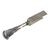 Pince à asperges métal argenté orfèvre Trouret style Louis XV 25,7cm