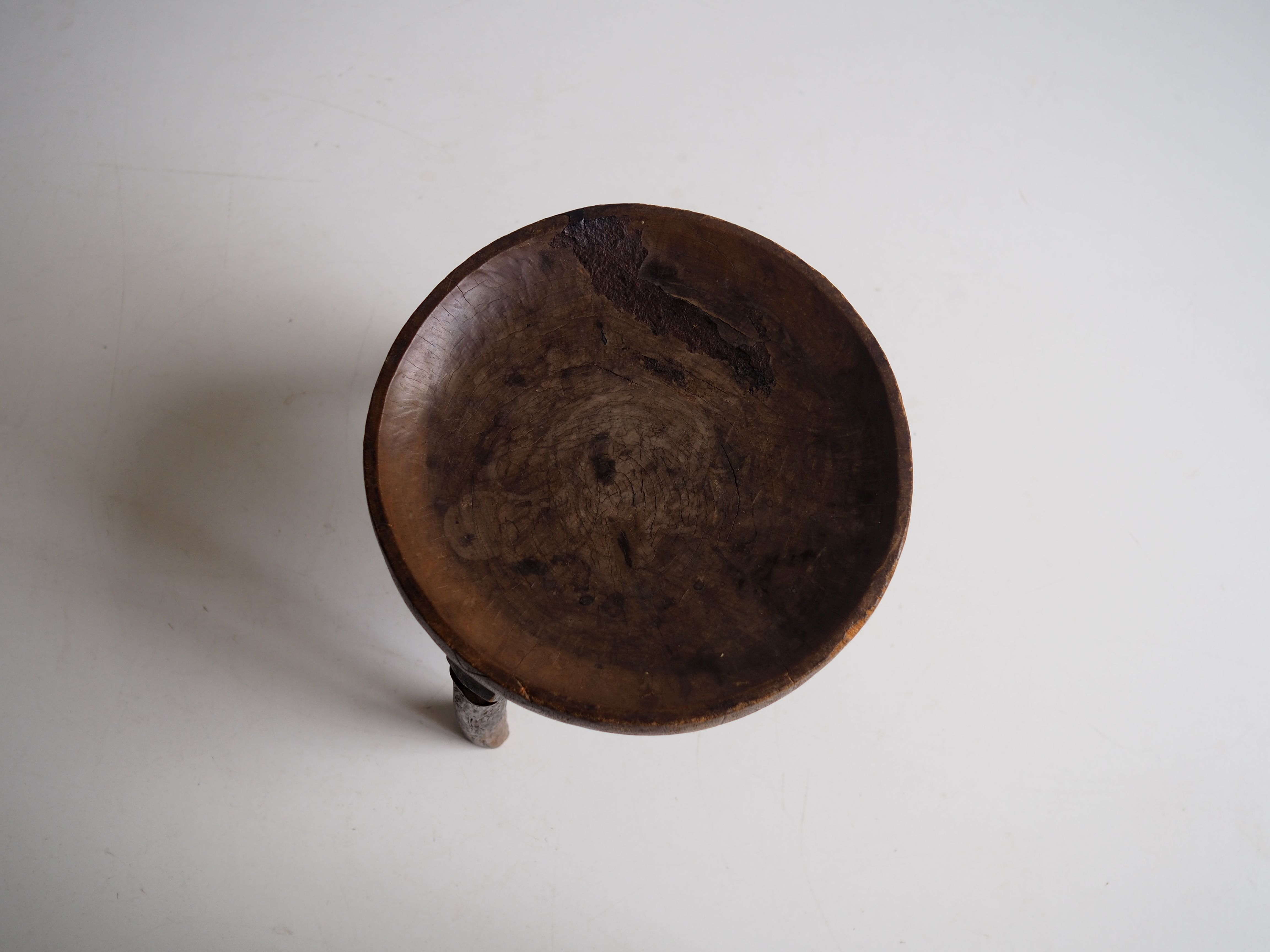 Wa-Hehe tribal carved tripod stool, Tanzania 1950s