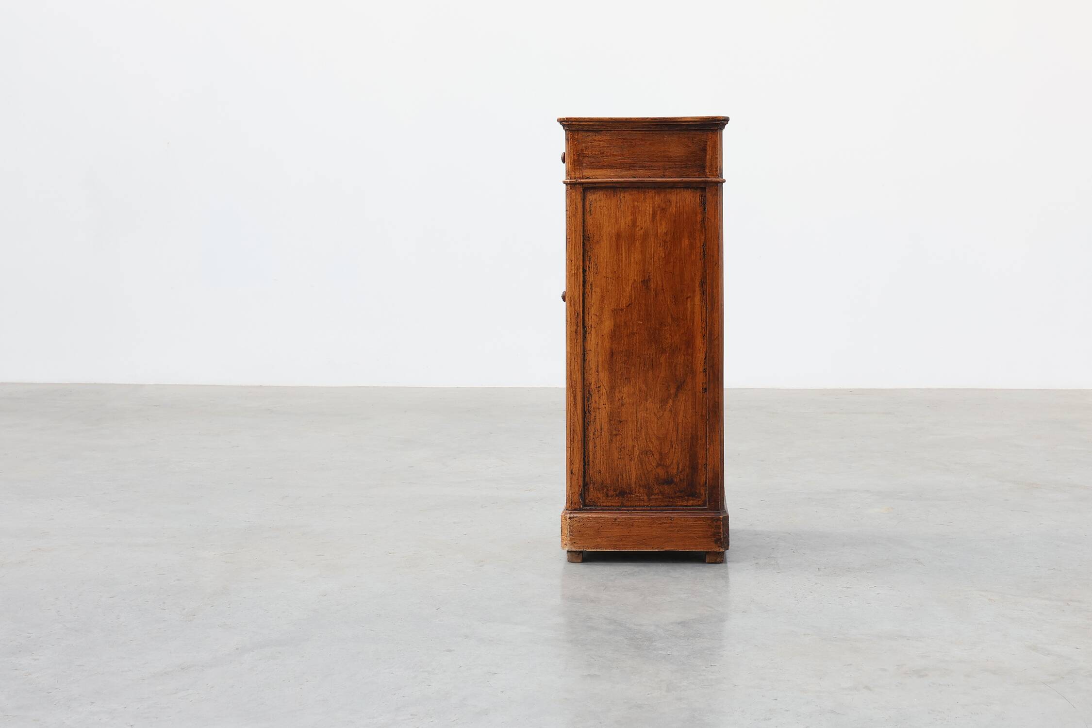 Art Deco walnut bedside cabinet, Belgium, 1920s