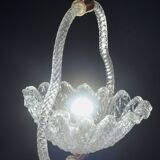 Charmant lustre Art Déco Barovier & Toso en verre de Murano, années 1950