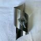 Brushed stainless steel wall light by Oxar France, vintage 1970s