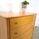 Mid-Century hoge gebogen ladekast met 6 lades