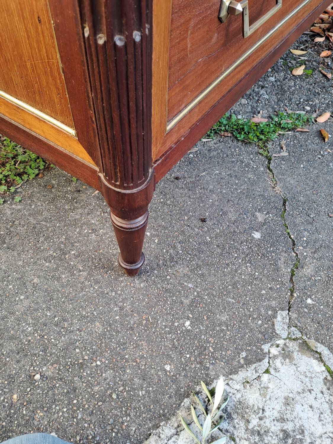 Louis XVI chest of drawers, mahogany, late 18th century, early 19th century
