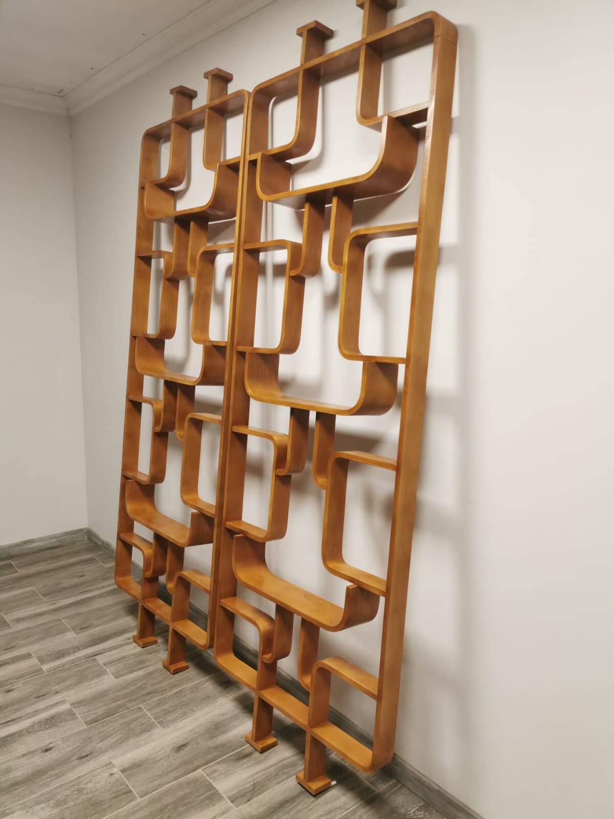 Room Dividers by Ludvik Volak for Drevopodnik Holesov, 1950s, Set of 2