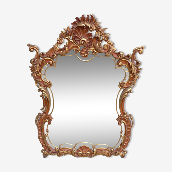 Miroir rococo doré