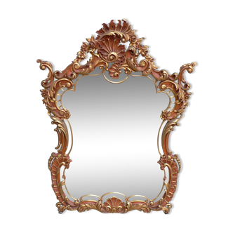 Miroir rococo doré