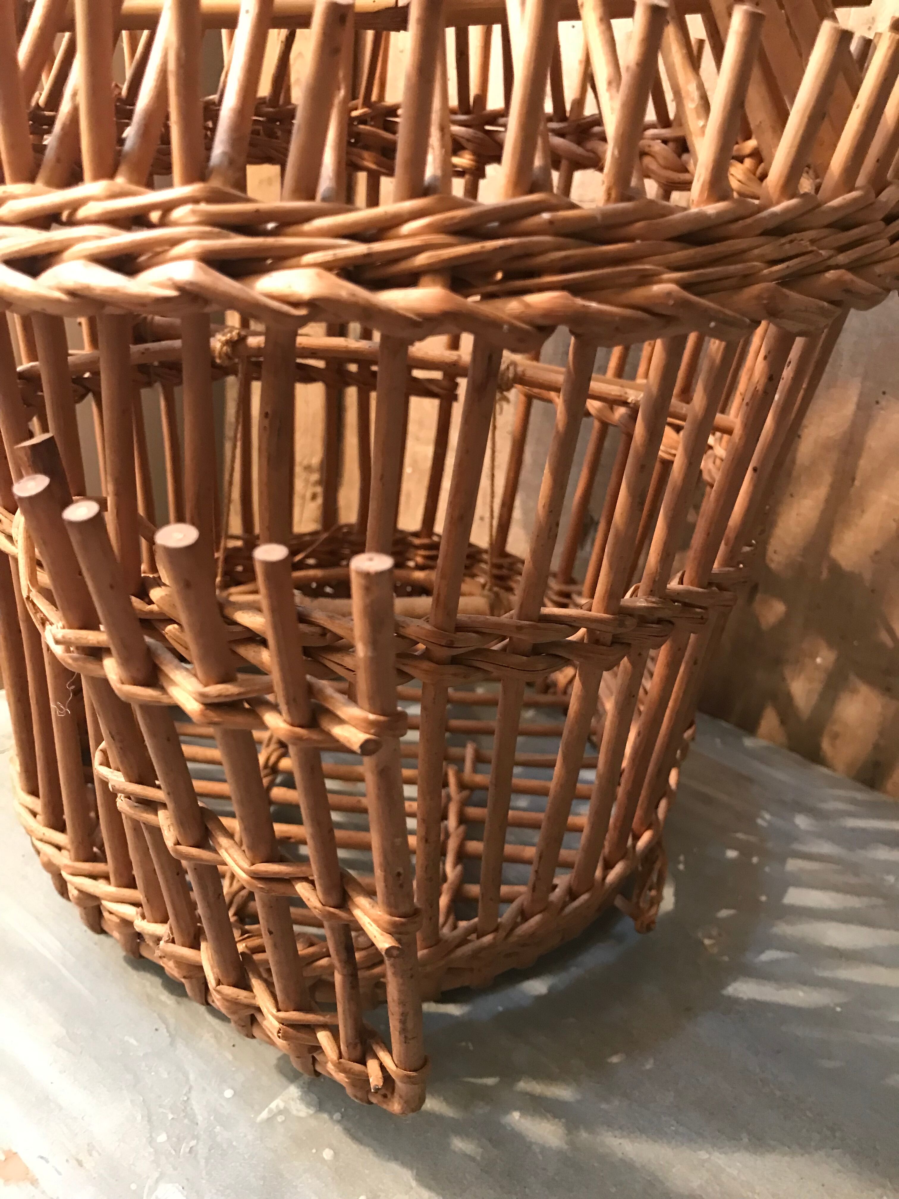 Cage à oiseau en osier