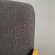 Black Boucle fabric chair 1970s