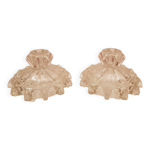 paire de bougeoirs art