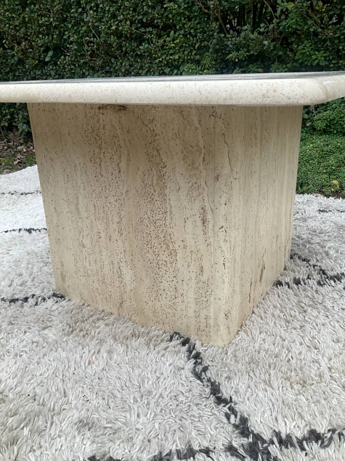 Travertine coffee table, 1970s