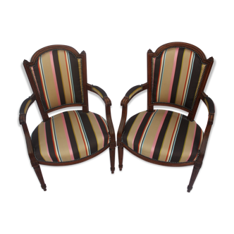 Pair of Louis XVI armchairs