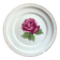 Decorative plate Harker with a red rose in the centre and a 22-carat gold border.