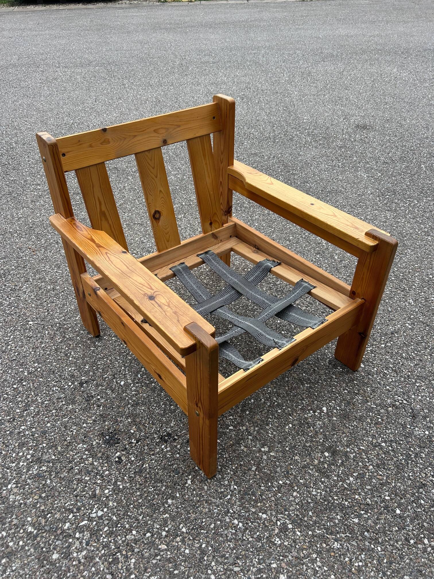 70s brutalist armchair