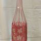 Old Baccarat crystal decanter with grape vine leaf decor