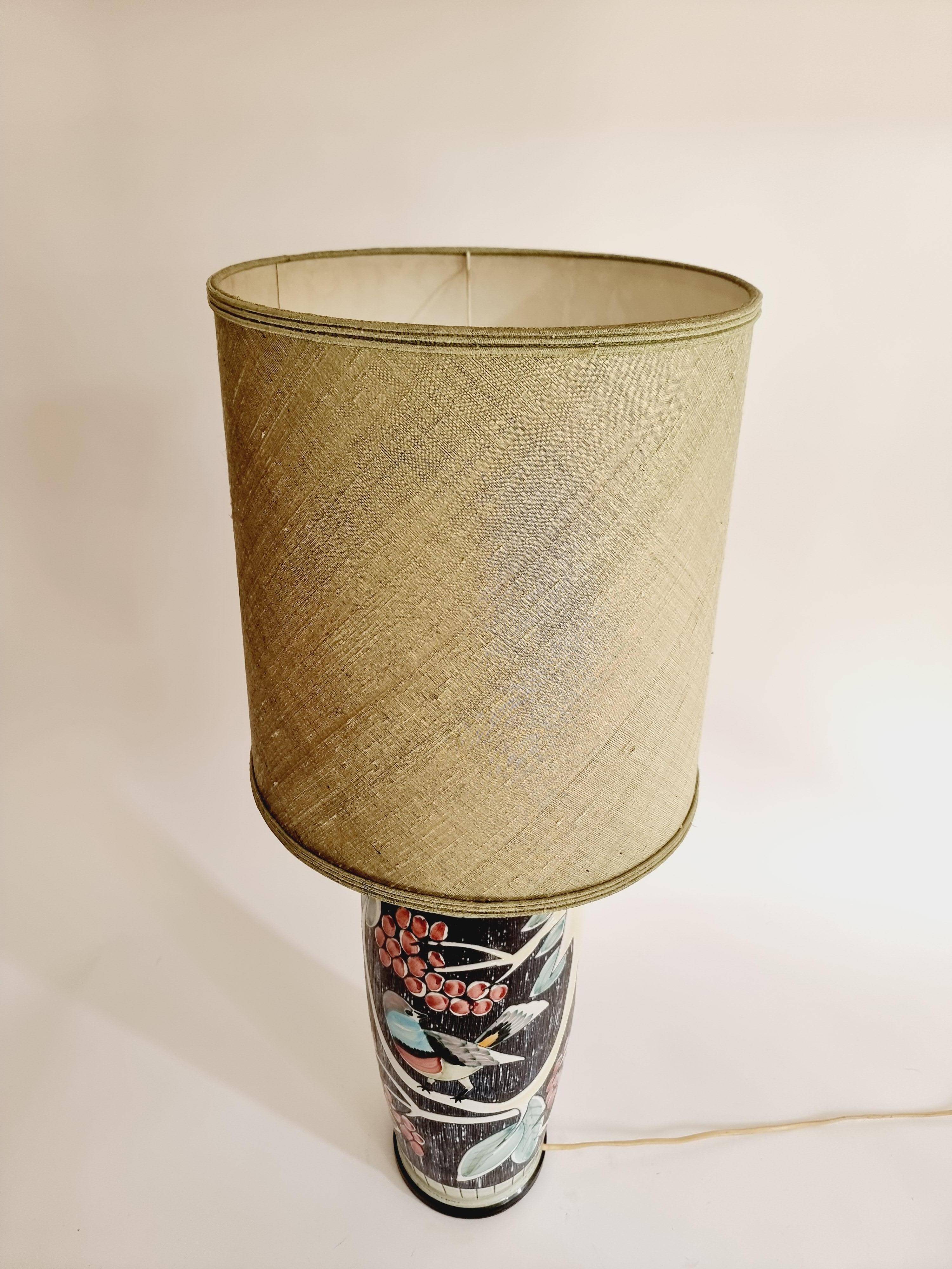 NILA table lamp in ceramic, handmade in Sweden, mid-1900s.