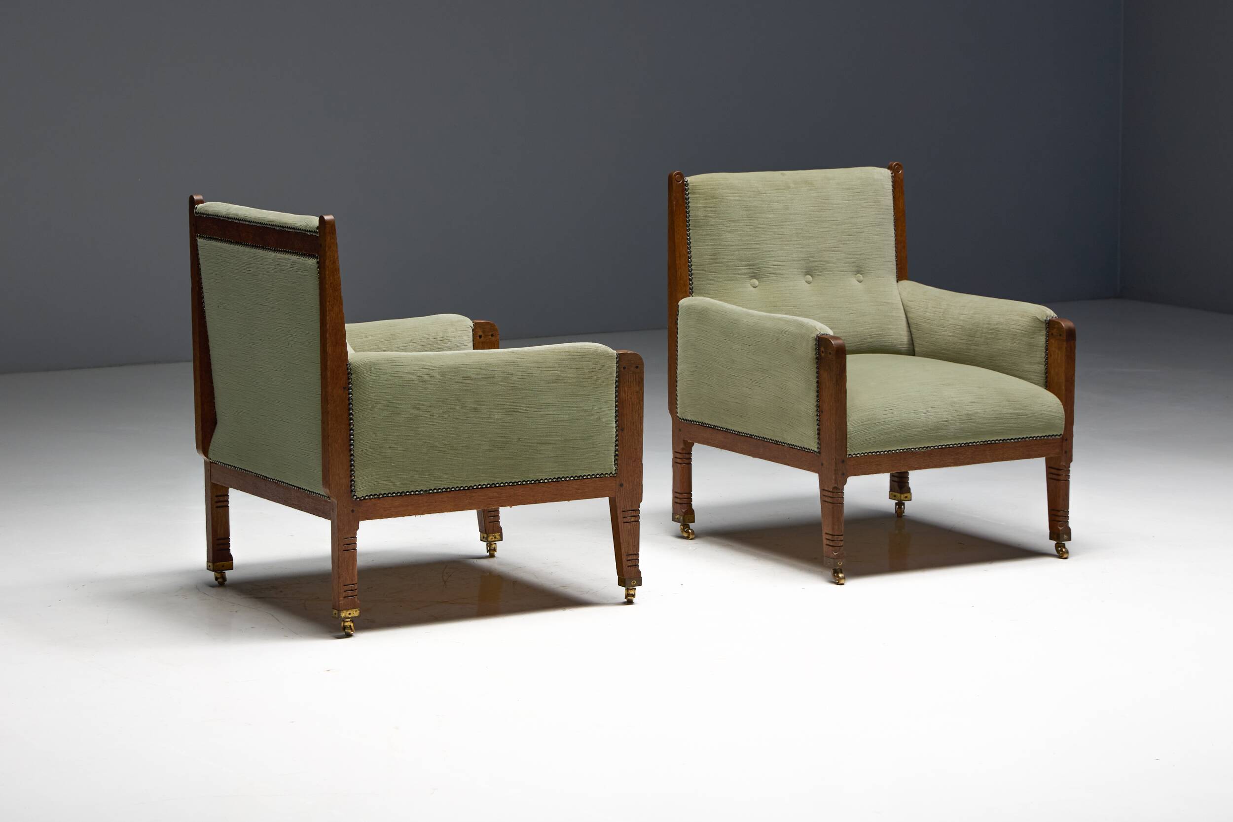 Lounge Chairs by Jac. van den Bosch, Netherlands, 1920s