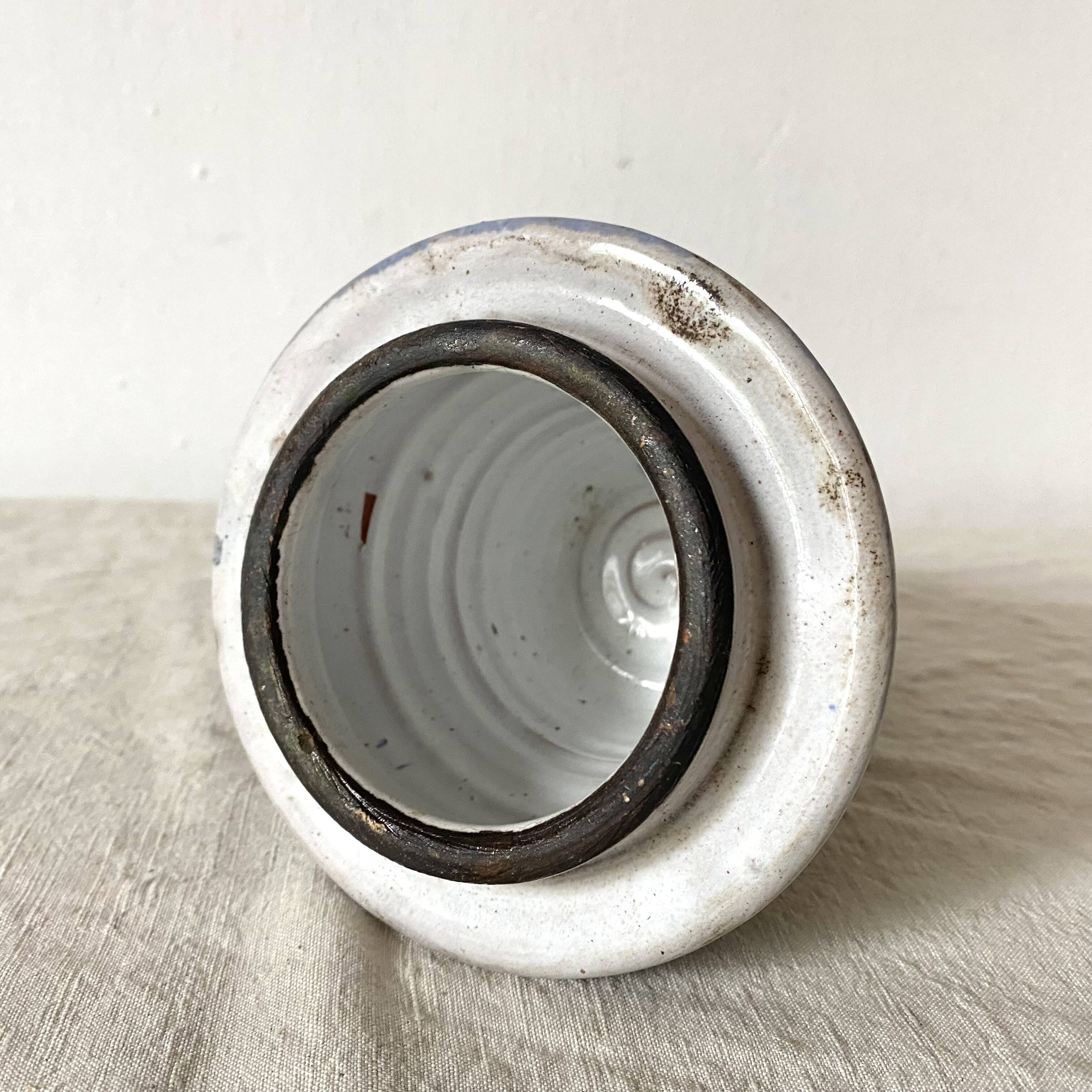 Ceramic candle holder, handcrafted