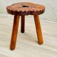 Tabouret bois tripode vintage made in espagne