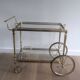 Brass rolling table from the Baguès house.