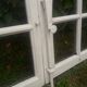 Glass window h146xl227 in arched oak