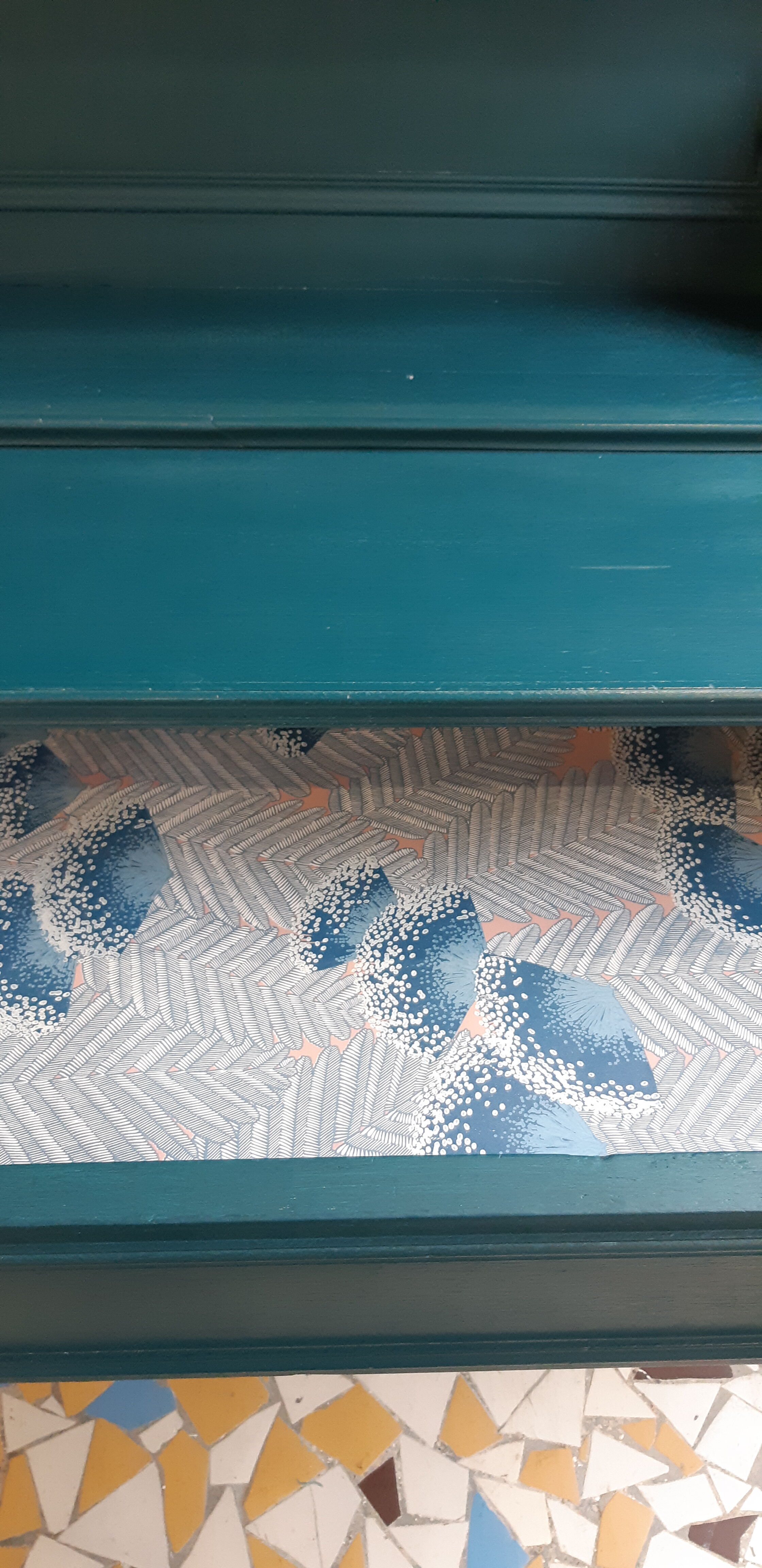 Blue cupboard