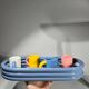 Axel Chay blue tray, cups and saucers