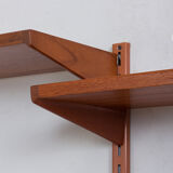 Kai Kristiansen teak wall unit with console, Denmark, 1960s