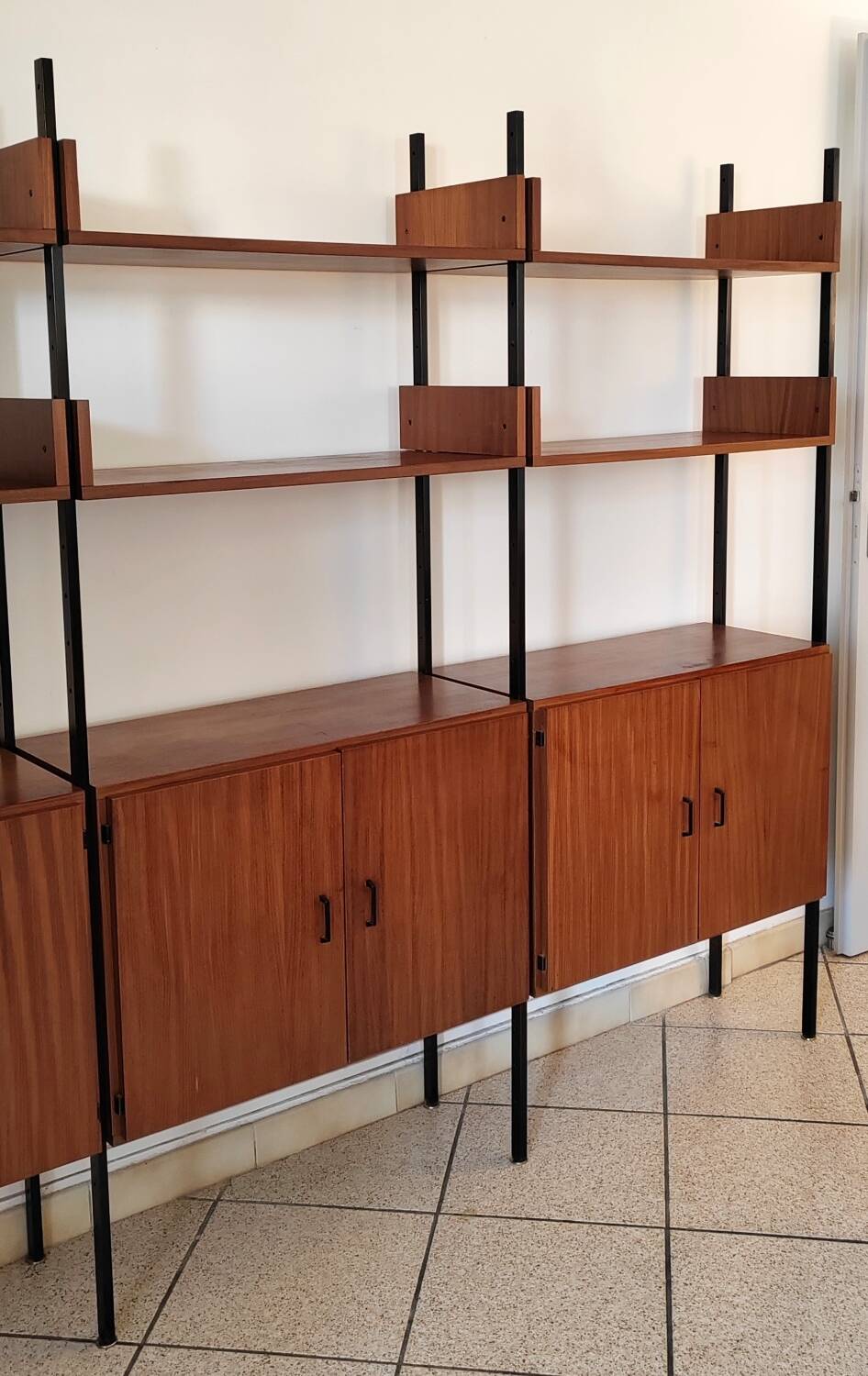 vintage Scandinavian teak bookcase