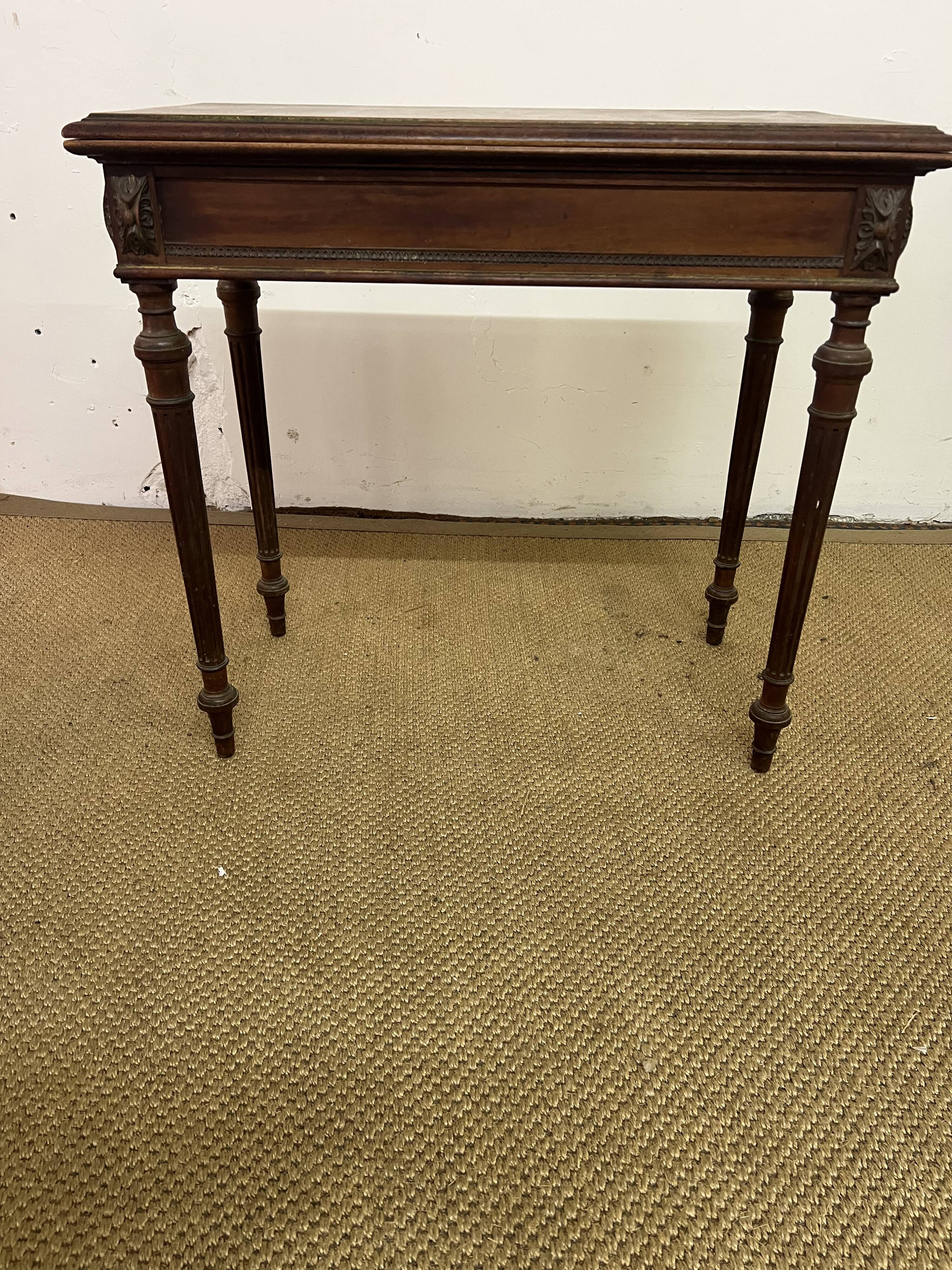Antique Louis Philippe game table to restore.