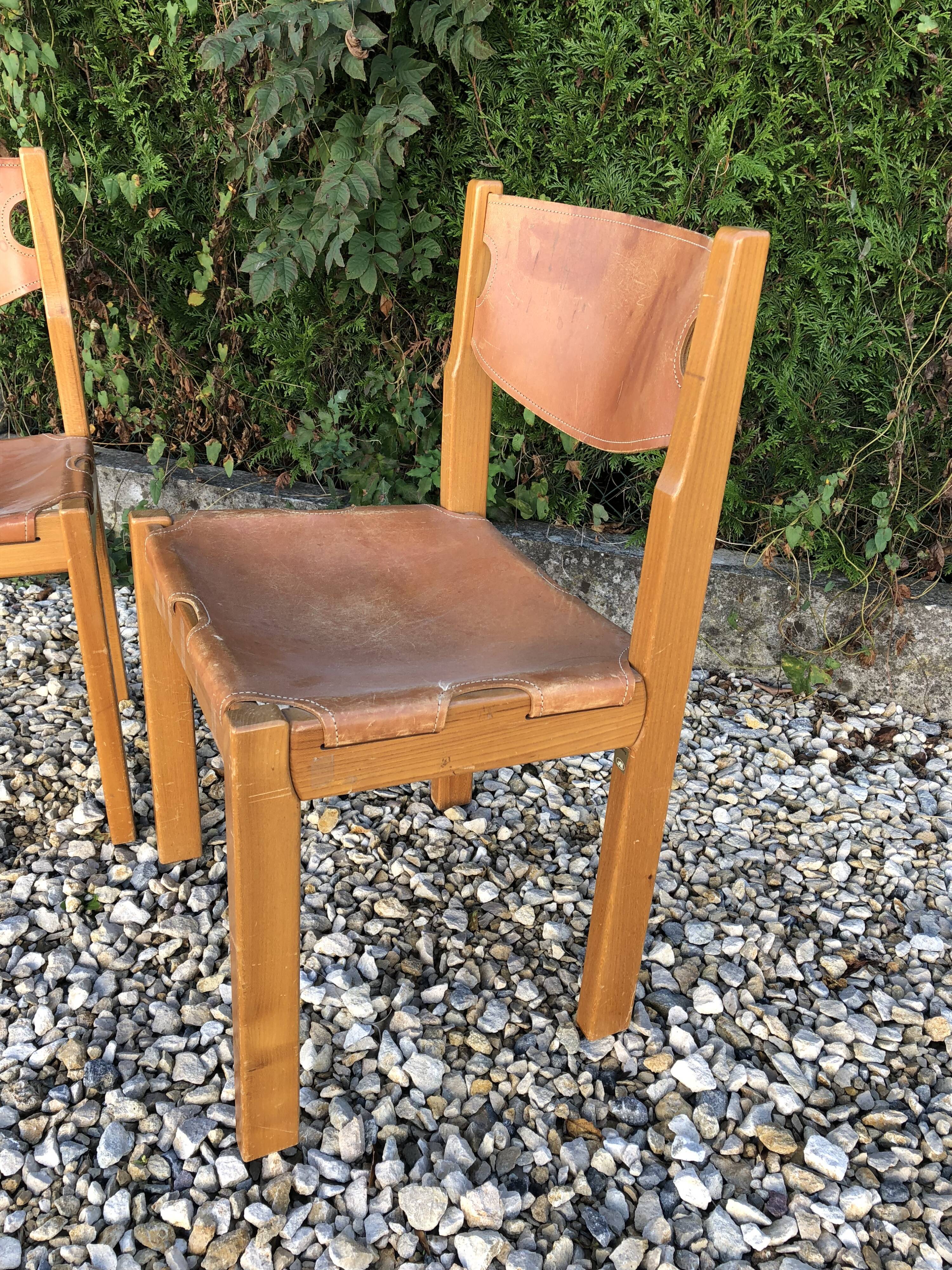 Pair of brutalist chairs