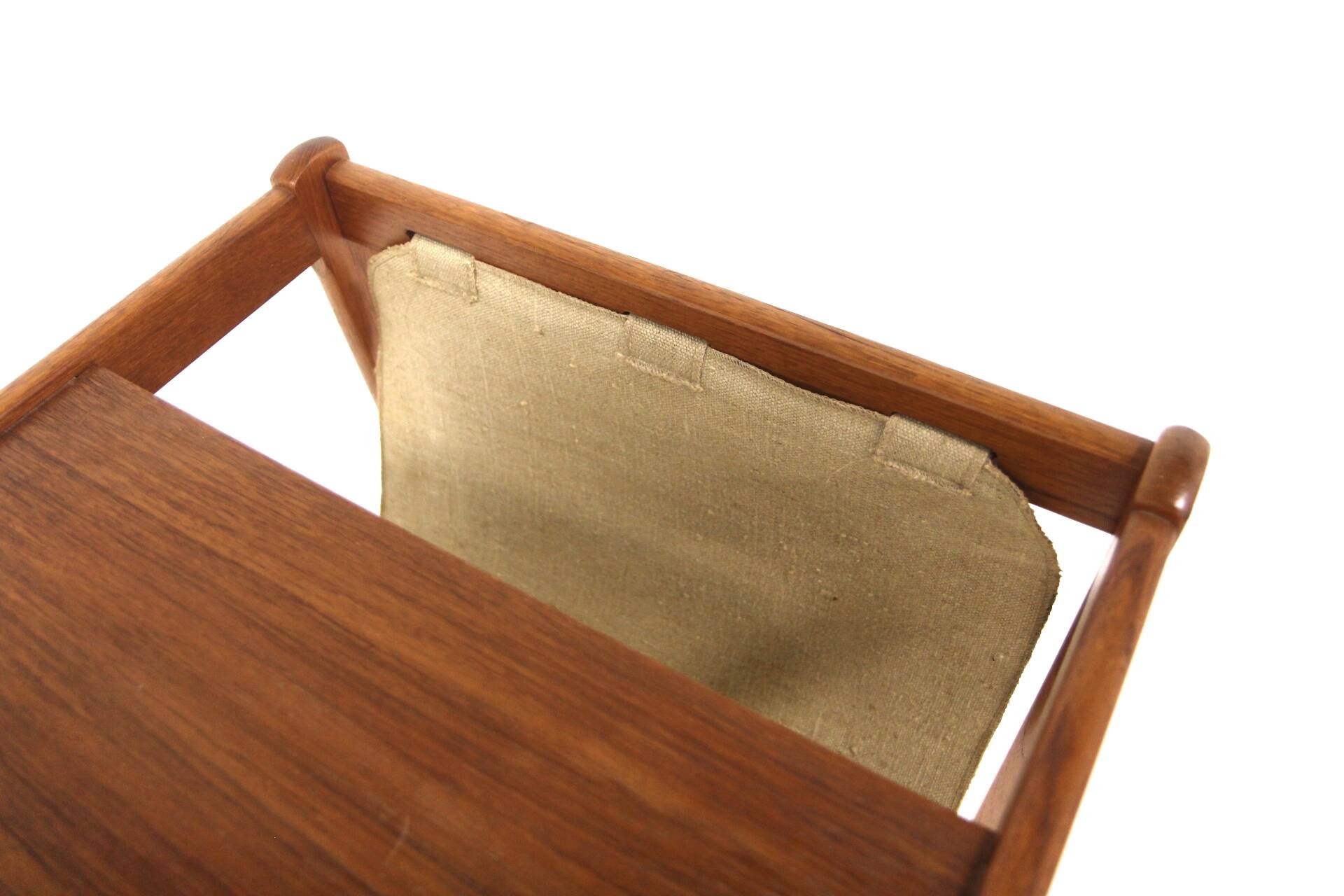 Scandinavian teak magazine rack, S.P Jensen, BRDR Furbo, Sweden, 1960