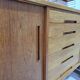 Scandinavian enfilade in teak by Nils Jonsson for Troeds, circa 1960.