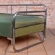 Bauhaus Sofa in Chrome, Steel, and Fabric, Czech, 1930s