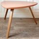 Table basse tripode Steiner "bow wood" 1950