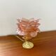 Lampe à poser rose en pâte de verre vintage