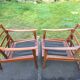 Vintage Scandinavian teak armchairs