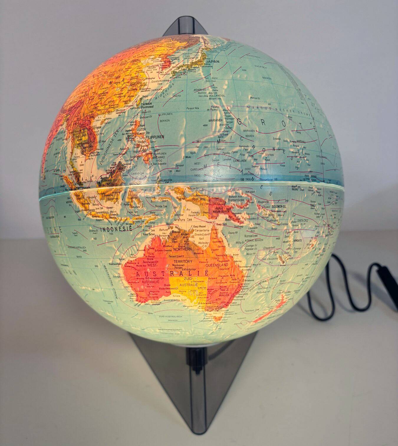 Vintage Illuminated Globe • Scan Globe AS • Plexiglas • 1983