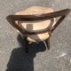 Louis-Philippe medallion chair from the 19th century in solid walnut.