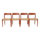 Set of 4 teak chairs by Niels Otto Moller model 75 for JL Moller
