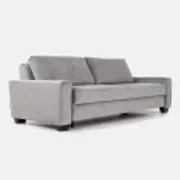 Sofa REJKIAVIK silver velour, Scandinavian design