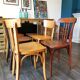 Baumann Stella and Luterma series of 6 mismatched bistro chairs