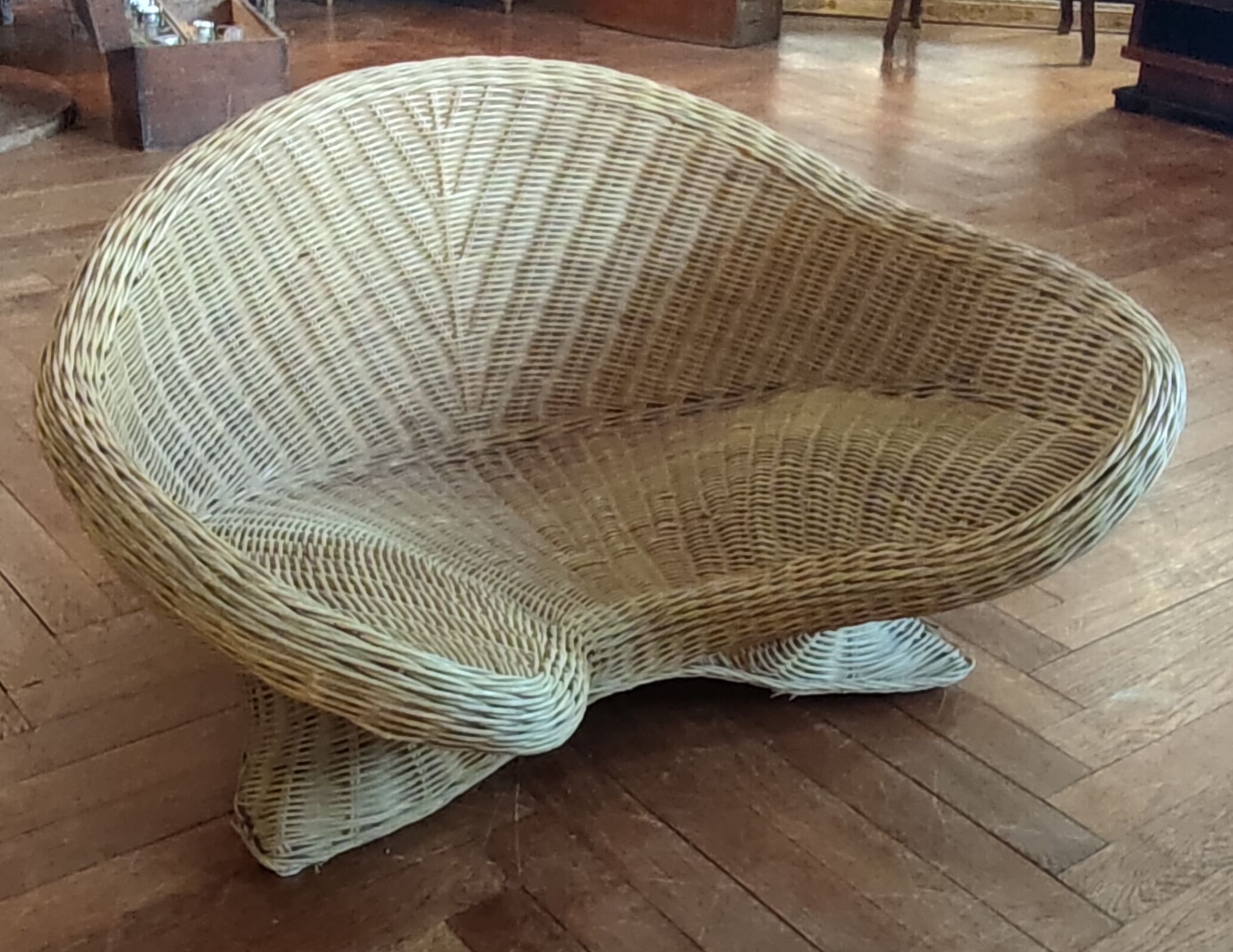 Vintage rattan meditation chair